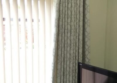 Blackout Eyelet Curtains with Vertical Blinds for office window 768x1024 1