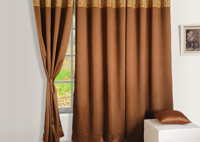 brown gold curtain 1