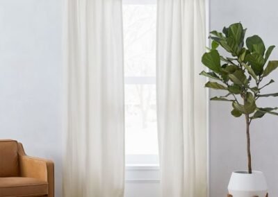 custom size belgian flax linen curtain natural c